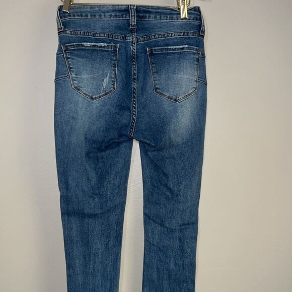 SONG curvy high-rise skinny ankle distressed denim jean size 3/26 - Picture 7 of 9